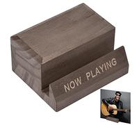 PETUFUN Record Stand, Playing Wood Tabletop CDs Storage Stands - Concise Home Decors Suitable for Decorating Your Tabletop, Sideboard, Bedside, Study, Bookshelf, Desktop