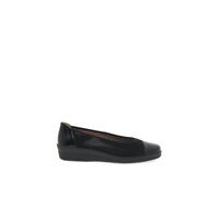 Gabor Petunia Womens Patent Accent Low Heeled Pumps - Black, UK 6