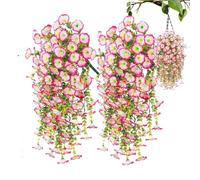 Petunias Finte- 2 x Furniture Artificial Petunia, 110 g Artificial Petunia for Outdoors, Colourful Plants Simulates Against the UV Climate for the Garden Planner, Artificial Plants of Silk Sei