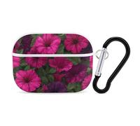 Petunias Morning Glory Compatible with Airpod Pro Case Cover Skin with Keychain