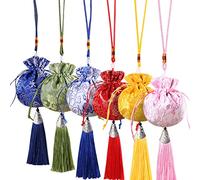 Petunny 20Pcs Chinese Sachet Bags,Embroidered Organizers Pocket Sachet Jewelry Gift Bag Drawstring Coin Purse Candy Sachet Empty Sachet Bags for Christmas Thanksgiving Wedding Halloween Decoration