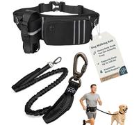 PetVenture Ultimate Safety Hands-Free Dog Leash - Heavy Duty Secure Hook, Shock-Absorbing Bungee, Waist Belt & Pouch, Dual Handles - Fits All Dog Sizes