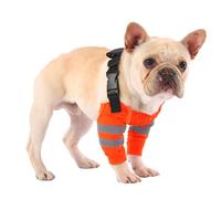 PetWarm Dog Front Leg Sleeve with Reflective Strips, Adjustable Dog Recovery Sleeve for Anti-Licking, Sleeves for Dogs Post-Surgery Leg Coverage, Waterproof for All Breeds, Orange, M