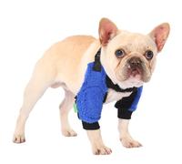 PetWarm Dog Front Leg Sleeves for Winter, Recovery Elbow and Knee Protector, Anti-Licking Pair for Large Dogs, Post-Surgery Protection, Compatible with Dog Jackets, Blue, XL