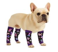 PetWarm Dog Recovery Sleeve 4pcs Set, Dog Compression Sleeve, Knee Caps for Dogs, Recovery Essentials for Pets, Cotton Fabric Wraps for Limbs, Designed for Comfort and Reduced Chewing, Purple, S