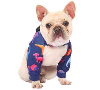 PetWarm Dog Recovery Sleeve Two-Leg, Dog Leg Sleeve, Prevents Licking or Biting, Secure Straps Avoid Slipping, Dinosaur Print for Photos, Great for Indoor Rest and Outdoor Activity, Purple, M