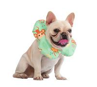 PetWarm Dog Surgery Collar, Dog Recovery Collar, Flower Design Protect Stitches After Procedures, Feeding And Drinking Without Bumping, Crate Rest After Spay Or Neuter, Monkey Pattern, Green, S