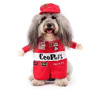 Pety Pet Costume for Small Dogs and Cat Costumes Pets Clothes Soft Prime Quality (Medium, Racing Driver)