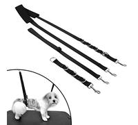 Petyoung Adjustable Dog Grooming Belly Strap, Pet Grooming Restraint Loop Noose Extension Strap with D- Rings for Small Medium Cats Dogs Hair Cutting Bathing Training