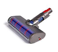Petyoung Electric Vacuum Brush Head with 4 LED Lights for Dy-son V7 V8 V10 V11 V15 Series, 180° Rotatable Vacuum Cleaner Floor Head Replacement for Hardwood, Carpet & Pet Hair Removal