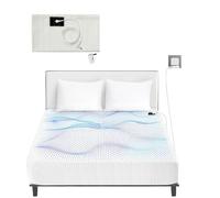 Petyoung Grounding Bed Sheet King Size, Stretchy Full Coverage Grounding Sheet Earthing UK with 5% Silver Fiber & 95% Organic Cotton, Natural Wellness & Healthy Earth Energy Mat (153 x 203cm)