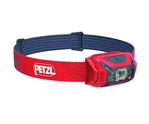 PETZL, Actik®, Compact Multifunction Compact Front Lamp, Red, U, Unisex-Adult