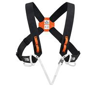 PETZL, Explo, Positioning Braces For Croll, Black/Orange, One Size, Unisex-Adult