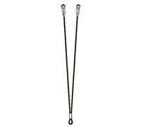 PETZL, Jane-Y For Fall Arrest Lanyard, Double Lanyard To Dial A Fall Arrest Lanyard, Black, 60 Cm, Unisex-Adult