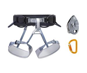 PETZL Kit Corax Sm'd Tl Grigri - Mixte - Grey / Black - size 2- model 2026 2