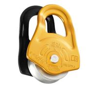 Petzl P52A PARTNER Ultra Compact High Efficiency Pulley, Mehrfarbig (gelb/schwarz)
