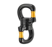 Petzl P58 SO OPEN Gated Swivel with Sealed Ball Bearings, Yellow/Black
