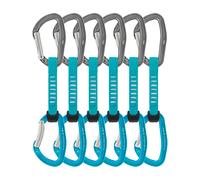 Petzl - Climbing Quickdraws - Pack 6 Djinn Axess Turquoise - Blue Blue 11 cm