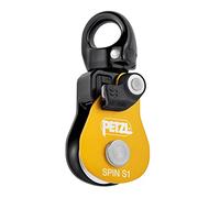 PETZL, Spin S1, High Efficiency Pulley With Swivel, Yellow, U, Unisex-Adult