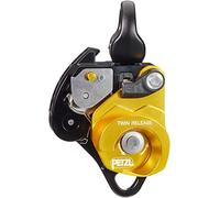 Petzl, Twin Release, Double Blocking Carruccole Unlockable For Recovery Systems, Black Gold, U, Unisex-Adult