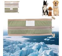 PetzyMart Cool Loop for Dogs, Summer Fashion Breathable Dog Cooling Collar, Reusable Pet Ice Neck Scarf Wraps for Indoor Outdoor, Medium and Large Puppies to Cool Down Going Out (Green,M 17-26Ibs)