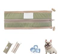 Petzymart Cool Loop, Petzymart Cooling Collar, Lightweight and Comfortable Cooling Collar for Dog, Essentials for Dogs to Go Out in Summer (Green,L)