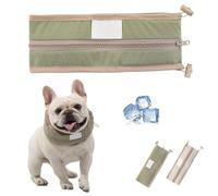 Petzymart Cool Loop, Petzymart Coolloop For Dogs, Cooling Collar For Dogs With Ice Packs, Cooling Bandana ForDogs, Keep Cool, Essentials To Go Out In Summer, Suitable Small To Large Dog (Green,M)