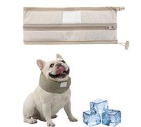 Petzymart Cool Loop, Petzymart Coolloop for Dogs, etzymart Cooling Collar, Cooling Collar for Dogs, Pet Summer ooling Scarf, Medium and Large Puppies to Cool down Going Out (Brown,L)