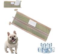 Petzymart Cool Loop, Petzymart Coolloop, Petzymarts Cooling Collar, Petzymarts Coolloop for Dogs, Pet Summer Cooling Scarf Cool Collar (Olive Green,M)