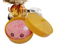 Peufcmi Bun Squeeze Toy | Stress Relieving Glitter Bun Fidget - Pinching Vent Toy | for Adults Students Work Study Home Office Travel Valentine's Day Party Favors Easter Basket Stuffers