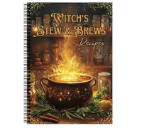Peufcmi Cooking Book - Halloween Witch Vintage Cooking Recipe Manual | Easy Guide for Daily Kitchen Dining Cooker Beginners Home Family Adults Women Men Lunch Party Birthday