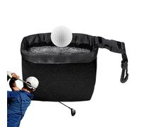 Peufcmi Golf Club Cleaner - Ball Cleaner Bag,Waterproof Exterior Scrub Pouch with Detachable Clip for Pre-Tournament Travel Men Women Driving Range Cart Course