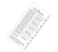 Peufcmi Knitting Quick Gauge Ruler | Sewing Gauge | Quilting Measure Knitting Ruler | for Women Girls Adults Sweaters Shawls Coasters Crocheting Enthusiasts Beginners