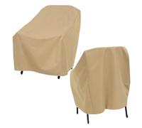 Peufcmi Outside Chair Covers - Lawn Furniture Covers Waterproof Outdoor, All-Weather Sun Protection Furniture Guard for Beach House Villa Hotel Urban Balcony Poolside