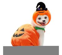 Peufcmi Pet Pumpkin Costume | Pumpkin Hat for Puppies,Halloween Dog Outfit Cosplay Costume for Themed Party Daily Walks Photograph Fall Winter Puppy Dress Up