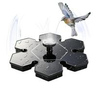 Peufcmi Solar Fountain - Adjustable Portable Pump Sprinkler,Solar Bird Bath Sprinkler - for Pool Yard Pond Outdoor Outside Water Fish Hummingbird Woman Man Fish
