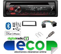 Peugeot 106 1991-03 Pioneer USB AUX CD MP3 Car Stereo & Fascia Fitting Kit