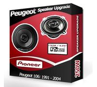 Peugeot 106 Speaker upgrade Rear Door Pioneer car speakers 5.25" 13cm 250W