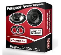 Peugeot 107 Speaker upgrade Front Door Pioneer car speakers 6.5" 17cm 300W