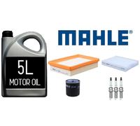 PEUGEOT 108 1.0 LITRE - SERVICE KIT - MAHLE OIL AIR CABIN PLUGS 5 LITRE OF OIL