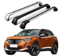 Roof Cross Bars for Peugeot 2008 5 SUV 2020-2023, Car Roof Rack Cross Bars Car Rails Rack Aluminum Cross Bar Rooftop Luggage Carrier Accessories 2PCS,Silver-black