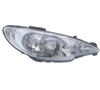 Fits Peugeot 206 Headlight Clear Lens Rh Right Os Offside Drivers 1998-2007