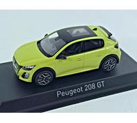 Peugeot 208 GT 2024 Yellow NOREV 1:43 Diecast Model 472840 With Box
