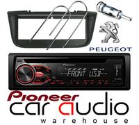 Peugeot 406 Pioneer CD MP3 USB AUX In Car Stereo Radio Player & Full Fitting Kit