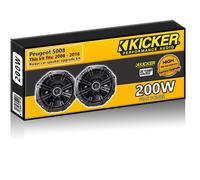 Peugeot 5008 Rear Door Speakers Kicker 5.25" 13cm car speaker upgrade 200W