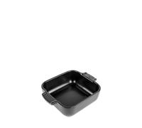 PEUGEOT - Appolia 18 cm Square Oven Dish - Ceramic - Satin Black | 100% Natural Origin Materials - High-Resistance Glazed Finish - Made in France - 10-Year Guarantee