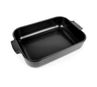 PEUGEOT - Rectangular ceramic casserole dish - 36 cm x 23.6 cm x 7.5 cm - capacity: 3.8 L - 10 year guarantee - satin black