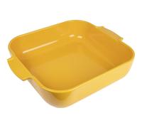 PEUGEOT - Square ceramic casserole dish - 36 cm (including handles) x 31 cm x 8.2 cm - capacity: 5.4 L - 10 year guarantee - saffron yellow