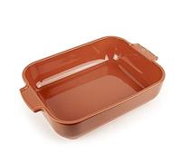 Peugeot - Appolia Rectangular Oven Dish - Ceramic Baking Dish with Handles - Terracotta, 32cm