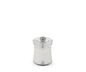 Peugeot - Bali 8 cm Salt Mill - Classic Grind System - Acrylic - Lifetime Guaranteed Mechanism - Made in France - White Colour